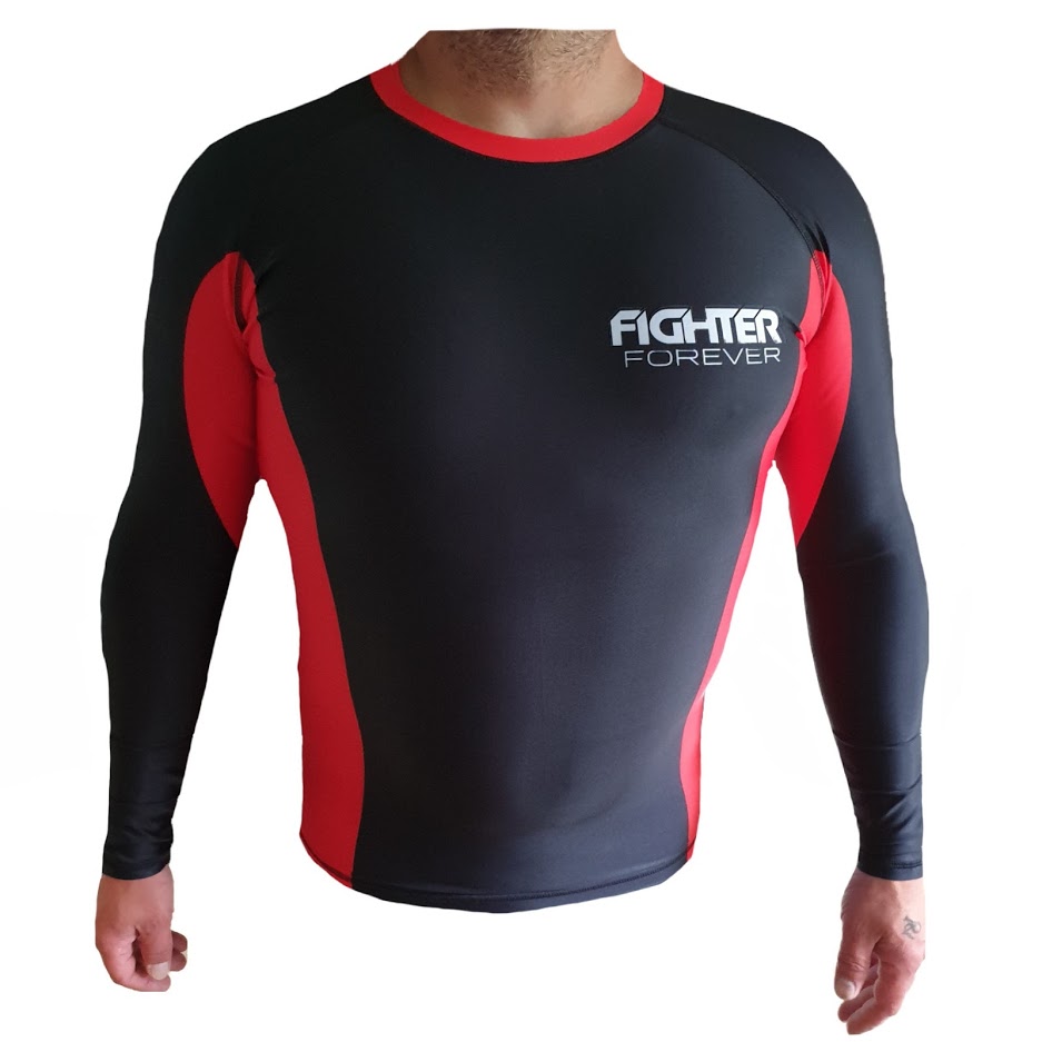 Fighter Forever Rash Guard MUSTA-PUNA