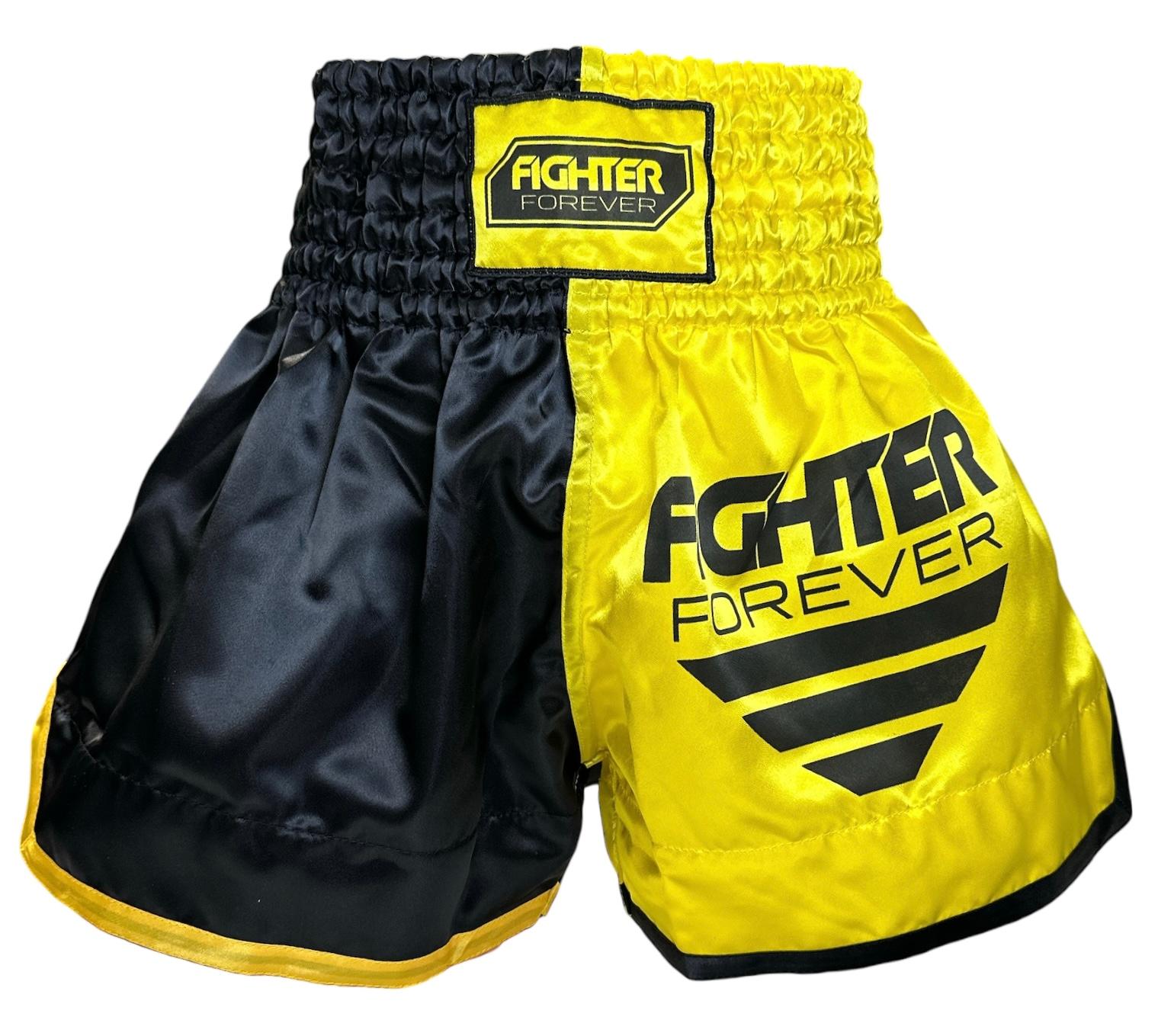 Osta Fighter Forever Thainyrkkeilyshortsit KELTA-MUSTA Twins Finlandilta