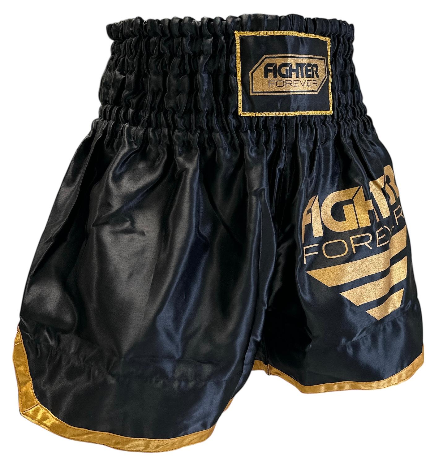 Osta Fighter Forever Thainyrkkeilyshortsit MUSTA-KULTA Twins Finlandilta