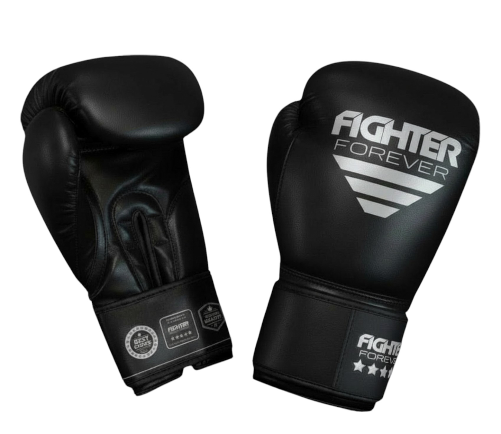 Osta Fighter Forever EVO Nyrkkeilyhanskat MUSTA-HOPEA Twins Finlandilta