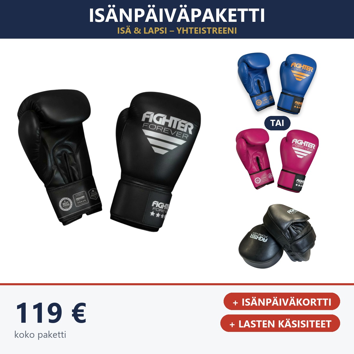 Osta Isänpäiväpaketti: Isä & lapsi – yhteistreeni Twins Finlandilta